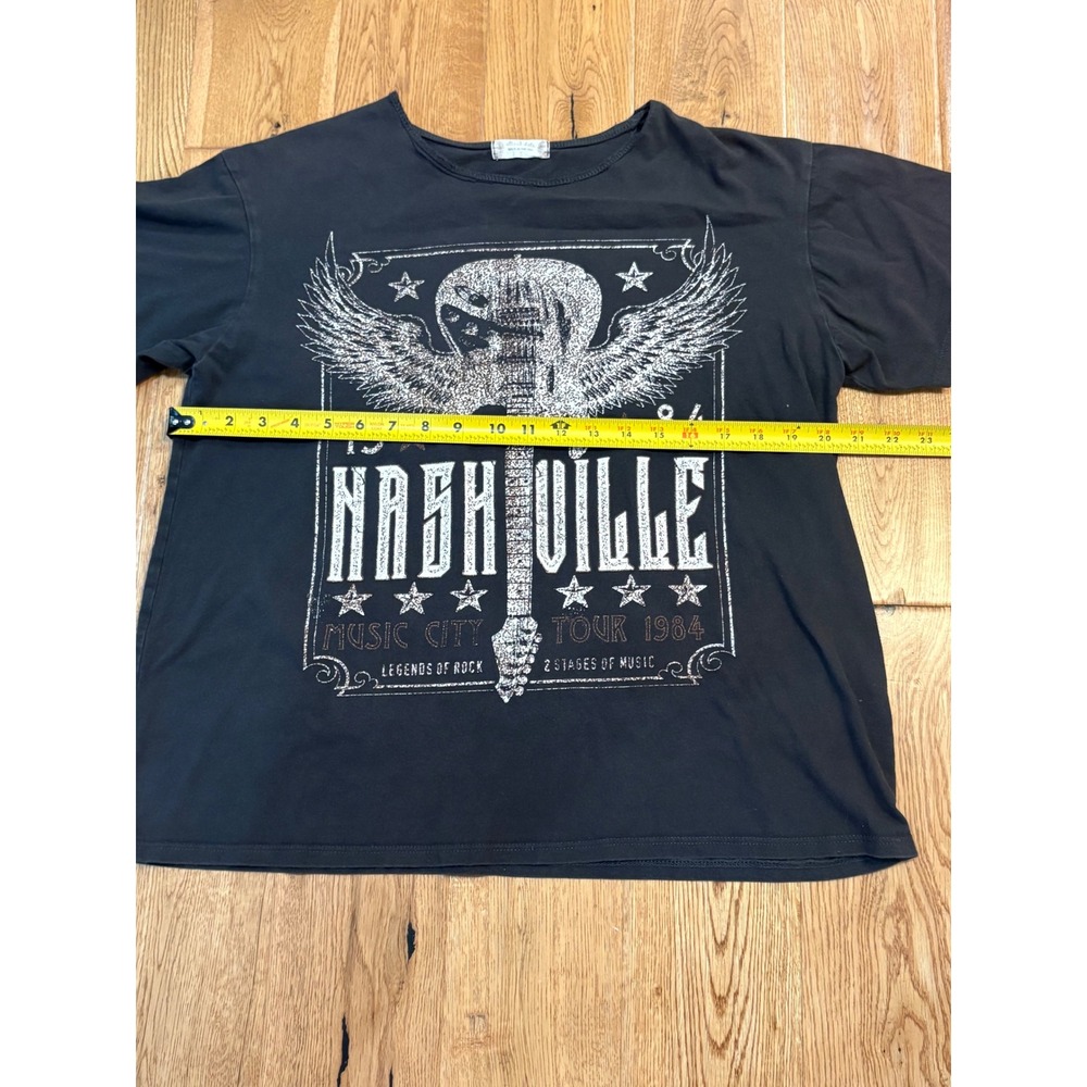 Altar'd State Nashville Music City Tour 1984 Graphic Tee Faded Black Small - Picture 4 of 5
